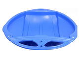 Round Snow Sled Disc for Kids and Adults, Thick Portable Skiing Pad with Anti-Skid Sunk Seat, V1189-LWWAL-20260401-07277