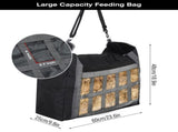 Slow Feeder Hay Bag - Hay Storage Net for Horse Donkey Goat, Adjustable, Super Tough Reduces Waste V1370-AZ4-01516