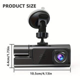 Dash Camera Car Camera Dual Lens Dash Cam 1080p Front Camera 720p Interior - Black - Size 01 V1102-798-34646-BLK-01