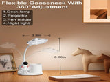 Astronaut Desk Lamp for Kids,Star Space Projector Galaxy Night Light,Eye-Care Reading Small Desk V1192-AZ-W-12105