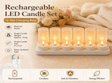 LED Rechargeable Flameless Candle Night Light Set USB Charging V888-ELOSUNG53485