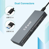 6 in 1 CFast Card Reader Read Simultaneously USB C CFast 2.0 Card Reader USB Card Reader for V1369-AZ3-W-11648