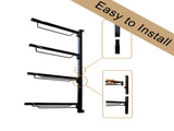 Samland Foldable 4-Tier Saddle Rack Wall Mounted Saddle Stand Space-Saving Steel Holder for Horse V1060-105-21525