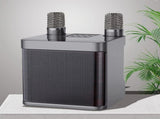 Portable Karaoke Machine with 2 Wireless Microphones Portable Bluetooth Speaker for Family Party V1263-JX-6957