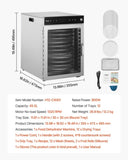 12 Trays Rotary Food Dehydrator Machine Stainless Steel 800W Fruit Drying V952-SGHGJ800W12CKZAQ8V3