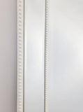 Medium White Beaded Framed Mirror - 70cm x 170cm V292-M-BDD-M-WHITE