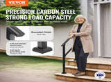 2 PCS 2-3 Handrails for Outdoor for Seniors Porch Deck Black Square Tube V952-FGDHGZLSLZFS730X7V0