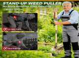 Weed Puller Tool, Stand Up Heavy Duty Weed Remover Tool with Long Handle 4-Claw Steel Head Weeder V1107-119-57810