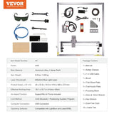 Laser Engraver, 5W Output Laser Engraving Machine, 16.1" x 15.7" Large Working Area, 10000mm/min V952-KZXSE5W4140CMJMXEV3