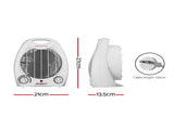 Devanti Electric Fan Heater 2000W FH-A-2000-WH