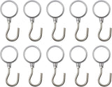 Stainless Steel Closet Rod Hook Robe Tube Hook Wardrobe Hooks for Hanging, Fit for32mm/1.26" Dia Rod V1258-DP02-C-3130