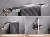 Bathroom Bar Brushed Nickel, Bath Accessories Rack Hanger, Bathroom Kitchen Square Hand V1192-AZ-W-16688