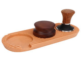 Coffee Tamping Set Wooden Handle Antiskid Coffee Tamper Distributor Station Kit for Kitchen L Base V1294-YM0717-3118220202913
