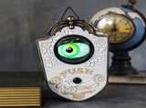 2-Piece White Halloween Animated Eyeball Doorbell - Spooky Light-Up Prop with Scary Sounds for Party V888-ELOSUNG34559
