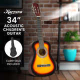 Karrera 34in Acoustic Childrens Wooden Guitar - Sunburst NC-34-SB