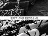 Black Damask Boho Charm Bedspread Coverlet 3 Piece Set V745-AC080424Q13U