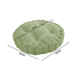 SOGA 2X Green Round Cushion Soft Leaning Plush Backrest Throw Seat Pillow Home Office Decor ROUNDCU99X2