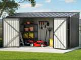 Giantz Garden Shed Galvanised Steel 3.05x1.5M Outdoor Storage Shed Workshop House Shelter SHED-FLAT-5X10-GY-ABC