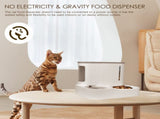 Gravity Feeder and Water Set, Automatic Cat Food, Automatic Feeder and Water V1370-AZ4-01272