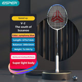 ESPER Explorer V2 Susanoo 7U Ultra-Light Badminton Racket 30T/40T High-Elastic Carbon Fiber with V1232-YMQPV2001