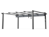 Instahut Gazebo Outdoor Garden Pergola Aluminium Frame Adjustable Canopy 3x4m Grey GAZB-IR-PGL-ALU-3X4-GY