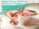 2Pcs 32oz Ice Cream Containers, Sealed Fresh Keeping Against Flavor Mixing, for Homemade Ice Cream V1369-AZ3-W-12092