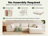 Artiss Modular Sectional Sofa 4-Seater L-Shaped Boneless Sofa Bed Chaise Lounge SB-C-CHEN-L-WH-AB
