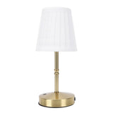 Cordless LED Table Lamp USB Touch Control Dimmable Fabric Shade Table Lamp for Bedroom V1294-YM0901-3119250081311