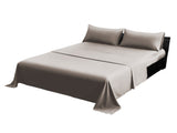 1000 Thread Count Cotton Rich Double Bed Sheet Set 4 Piece, Soft Feel Microfibre Blend, Solid C CVC-10DBL-SL