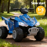 Rigo Kids Ride On Car ATV Quad Motorbike Electric Outdoor Toys 12V Blue RCAR-ATV-XL-BU