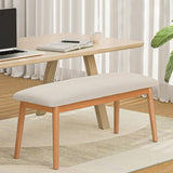 Artiss Dining Bench Upholstery Seat Wooden Chair 106cm UPHO-C-DIN-01-FA-BG