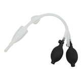 Silicone Enema Douche Bulb Dual Side Openings Elastic Inflatable Double Bulb Flushing System for V1294-YM0901-3112230072511