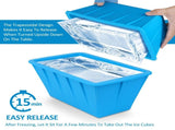 Ice Block Mold 2 Pack, Extar Large Ice Molds Making 16lbs Ice Block For Ice And Coolers, Ice V1192-AZ-W-11846