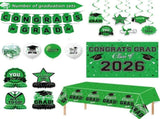 Graduation Decorations Set,Congrats Grad Banner Class of Backdrop, Balloons & Streamers Kit for V1369-AZ3-W-13514