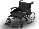 Orthonica 20in Self Propelled Foldable Steel Wheelchair Lightweight Portable WCR-MAS-STL-024