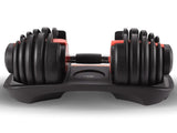 Powertrain 24kg Adjustable Dumbbells 15-in-1 Home Gym Weights Red DMB-BF1-024-1