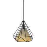 Tomshine 110-240V 0-60W Industrial Vintage Cage Pendant Light Iron Art Diamond Pyramid Wrought V1294-YM0901-L1654-2