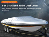 boat cover 20-22 ft Boat Cover 11-22ft Outdoor V-Shaped Yacht Dust Cover Rainproof Boat Cover V1366-AZ2-W-19080