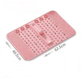 Soft Silicone Acupressure Massage Mat, Reflexology Pad with Rolling Massage Ball, Non V1366-AZ2-W-27723