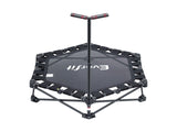 Everfit Fitness Foldable Trampoline Rebounder Adjustable Handle Indoor Exercise Black TRAMPO-TD-FOLD42-BK