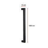 Entrance Door Pull Handle Matte Black 1800mm V63-837601