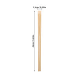 Disposable Bamboo Chopsticks Khaki Smooth Non-Slip for Sushi 100Pairs V1369-AZ3-W-19379
