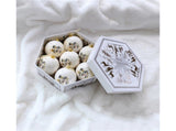 1 Box Decorative Christmas Balls Pendants with Lanyard PC Delicate Craft Festival Balls Pendants V1263-JX-1013