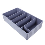 Grey Cash Tray with 4 Slots and 5 Bill Compartments, Money Organizer for Cashier and Retail Use V1370-AZ4-20873