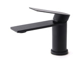 Matt Black Round Bathroom Basin Mixer Vanity Sink Faucet Spout Laundry Tap WELS V1233-KRS101BL