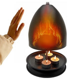 Iron Candle Warmer Lamp with Elegant Egg-Shaped Shade, Safe Flameless Scent Melting for Cozy V1341-ZY-CL9PZAWH-ORANGE