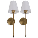 Wall Sconces Sets of 2 Hardwired Bathroom Vanity Light Fixture with Whiteshade E26 E27 Wall V1294-YM0703-3119230086211