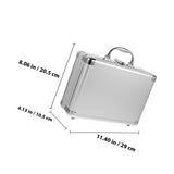 Hard Aluminum Briefcase for Storage with Latch Closure and Cushioning Inserts V1370-AZ4-09617