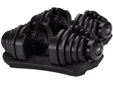 Powertrain 2x 40kg Adjustable Dumbbell Home Gym Exercise Equipment Free Weights DMB-BF2-040-2