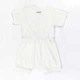 Ponchik Babies + Kids - Ribbed Cotton Romper - Daisy - 0-3 months V563-RIBROMPER-DAISY-0_3